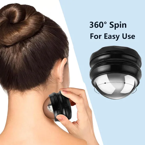 Miniatura 4 de Bola de rodillo de masaje frío, bola de masaje de acero inoxidable para alivio de terapia de frío y calor, rodillo para músculos tejido profundo