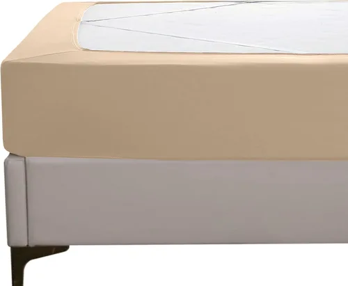 Elegant Comfort Funda de somier, elástica y ajustada, falda de cama de 4 lados, tejido de jersey, alternativa elegante para falda de cama, suave y