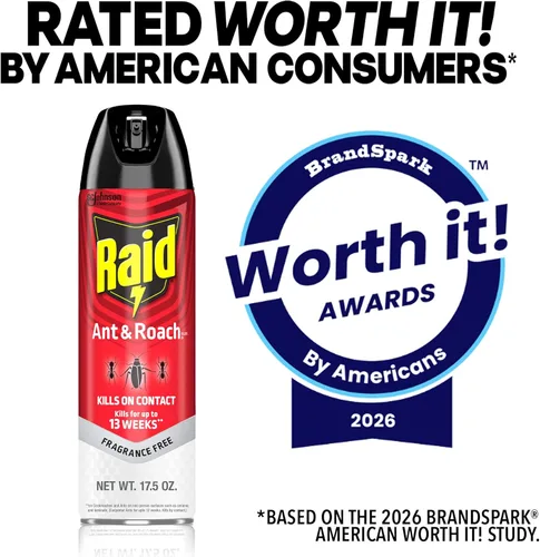Miniatura 8 de Raid® Ant & Roach Killer Spray, sin fragancia, 17.5 onzas, paquete de 2