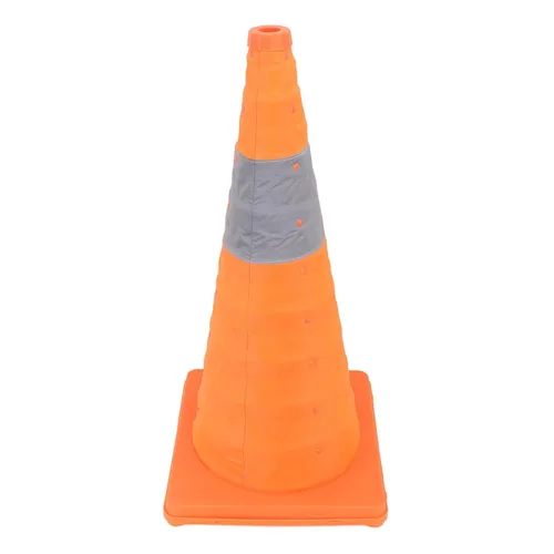 Miniatura 5 de Conos de tráfico plegables con collares reflectantes, cono naranja de seguridad desplegable multiusos con base rellenable para entrenamiento
