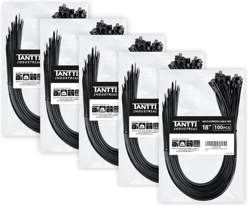 Miniatura 7 de Bridas de 4 pulgadas (paquete de 200), bridas pequeñas con resistencia a la tracción de 18 libras, color negro, por TANTTI Supply Resistencia a