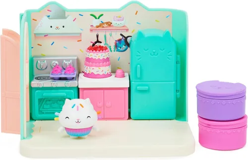 Miniatura 12 de La casa de muñecas de Gabby, set de juego de la sala de spa de MerCat, con figura de juguete de MerCat, juguetes sorpresa y muebles de la casa