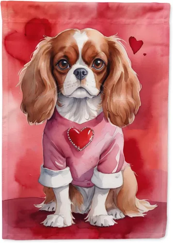 Miniatura 37 de Caroline's Treasures DAC5292CHF - Bandera de Border Collie My Valentine House para porche, grande, con manga para porche, para colgar en la pared
