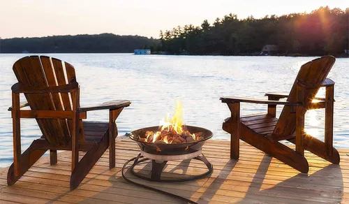 Miniatura 2 de Outland Living Chimenea portátil de propano, 21 pulgadas, 58,000 BTU con cubierta de chimenea y kit de transporte, fogata de gas sin humo Perfecta