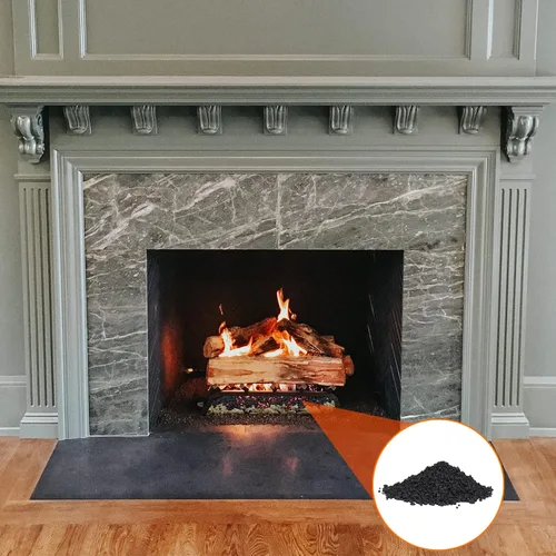 Miniatura 4 de Skyflame Gránulos de vermiculita negra para chimenea de gas, bolsa de 12 onzas