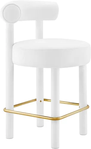 Miniatura 23 de Modway EEI-6705-IVO Toulouse Boucle - Juego de 2 sillas de comedor de tela, color marfil