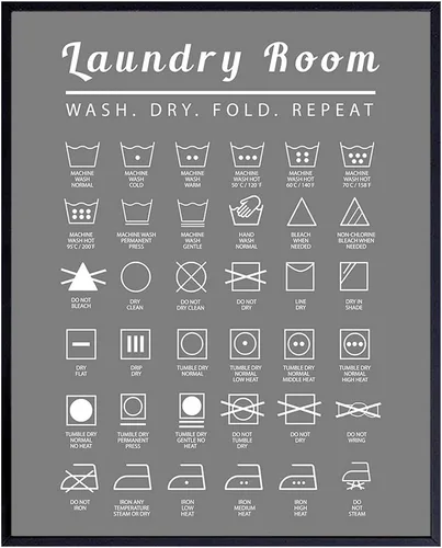 Impresión artística de pared para cuarto de lavado, decoración tipográfica para el hogar, hace un regalo considerado para mujeres, hombres, foto de