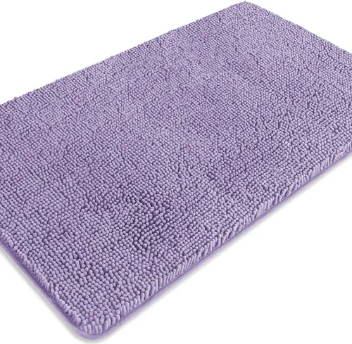 Miniatura 29 de Alfombra de baño pequeña de 12 x 18 pulgadas, lavable y absorbente, antideslizante, alfombra de baño de felpilla gruesa y suave para baño, ducha