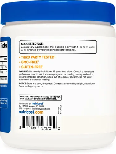 Miniatura 4 de Nutricost CLA (ácido linoleico conjugado) 8 oz (227 g) Polvo - Sin gluten, suplemento CLA sin OMG
