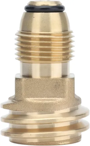 Miniatura 6 de Brass Fittings Adapter Convert POL Valve to QCC‑1 Hose for Gas Grill Cylinder Safe Connection