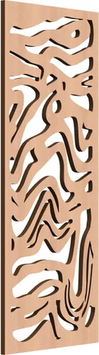 Miniatura 33 de 9 3/8"W x 24 3/8"H x 1/4"T Northfield Decorativos Paneles de Pared de Madera Calado, Abedul