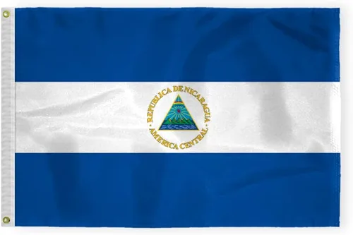 Miniatura 9 de AGAS - Bandera de automóvil de Nicaragua de alta calidad de 10.5 x 15 pulgadas, impresa de doble cara en tela de poliéster súper punto, doble