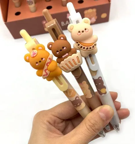 Miniatura 4 de Bolígrafos de gel retráctiles para niña, bolígrafos de tinta de gel negra, bolígrafo de gel kawaii, bolígrafo extra fino de 0.020 in, perfectos