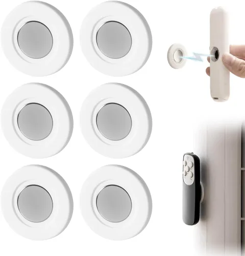 KAMOJI Soporte magnético para control remoto, organizador de control remoto de silicona 2025, sin agujeros para montaje en pared, soporte para