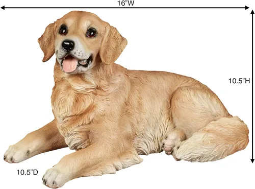 Miniatura 3 de Touch of Class Amigo leal realista Golden Retriever Escultura de perro multi cálida