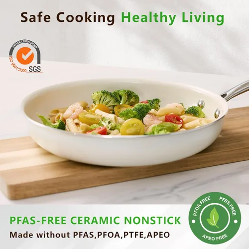 Miniatura 3 de SAKAMOSH Ceramic Aluminum Nonstick Frying Pan