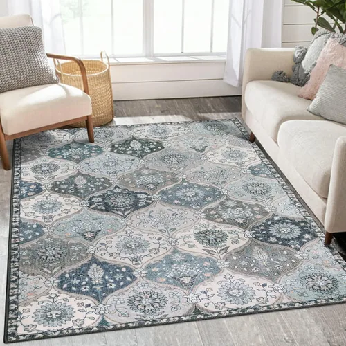 Miniatura 75 de Lahome - Alfombra de marroquí tejida, alfombra para cocina, pasillo, antideslizante, pasillo para entrada, pasillo de lavadero, dormitorio, 274 x