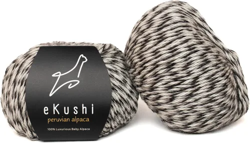 Miniatura 77 de 100% Hilo de Alpaca para Bebé para Tejer y Ganchillo - Juego de 3 Madejas de Hilo Premium DK - Ligero, Hipoalergénico y Térmico Hecho en Perú - N010