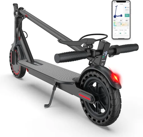 Miniatura 18 de MAXSHOT Scooter eléctrico para adultos, neumáticos de 8.5/10/14 pulgadas, 19/22 mph, motor de 350 W/500 W, rango de 21-28 millas, plegable con doble