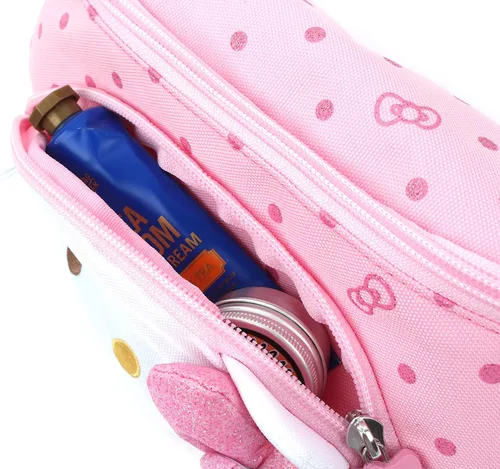 Miniatura 6 de Hello Kitty - Riñonera para cinturón de cintura con cremallera, bolsa cruzada para hombro, Rosa-Hello