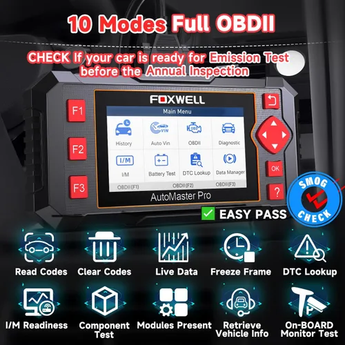 Miniatura 4 de FOXWELL Herramienta de diagnóstico del escáner OBD2 NT604, ABS/SRS/transmisión/comprobación del lector de código del motor para automóviles