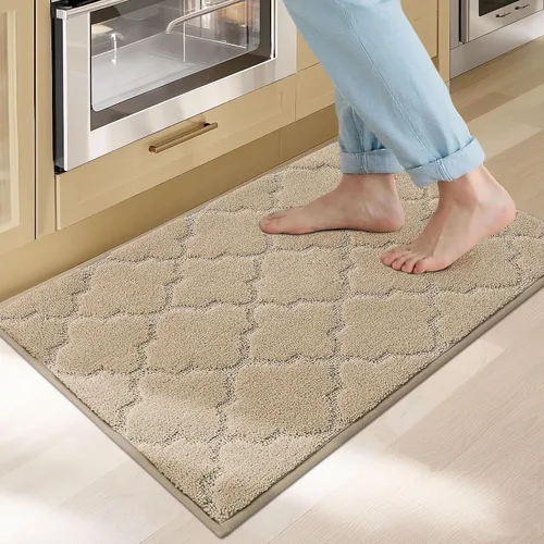 Miniatura 28 de COSY HOMEER Alfombras suaves de cocina [2 piezas] para el frente del fregadero súper absorbentes, tapetes y tapetes de cocina de 20 x 30 pulgadas/20