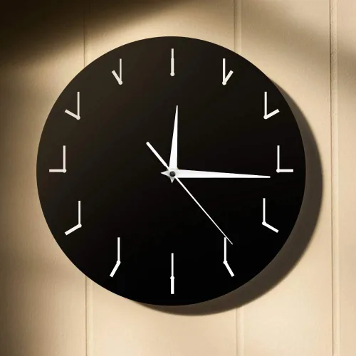 The Geeky Days Reloj de pared moderno simple reloj redundante reloj redondo decorativo reloj de pared arte creativo decorativo silencioso reloj de