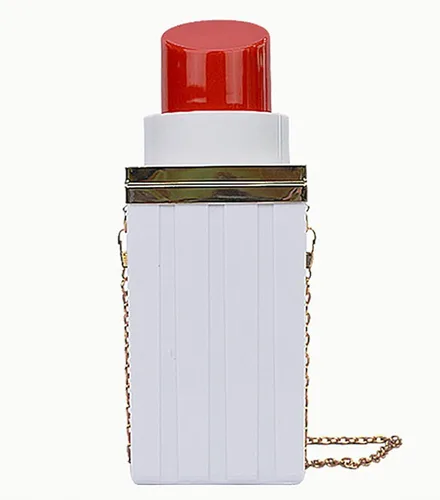 Miniatura 2 de QZUnique Bolso de embrague elegante de acrílico de la forma del lápiz labial de las mujeres bolso