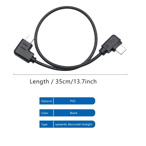 Miniatura 2 de Cable de control RSS, USB-C a Multi-USB Cable de control multicámara para DJI Ronin-SC para Sony A9, A7, A7S, A7S/A7R II, A7/A7R III 11.8 in (arriba)