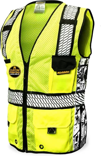 KwikSafety - Charlotte, NC - Chaleco de seguridad RoadBOSS Econ y Premium Clase 2, chaleco reflectante ANSI OSHA para hombres