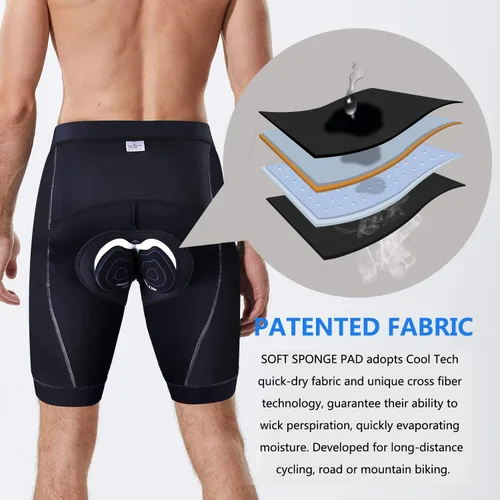Miniatura 8 de NICEWIN - Pantalones cortos de ciclismo para hombre, con acolchado 3D y secado rápido