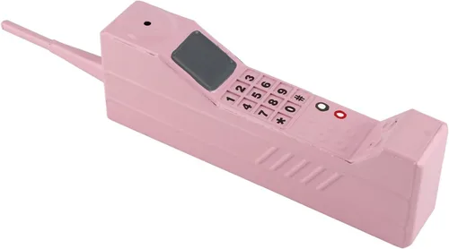 Miniatura 9 de Diydeg Teléfono móvil retro, 80S 90S Old Fashioned - Adorno de ladrillo portátil de ladrillo, accesorios fotográficos de simulación de hierro, Rosa