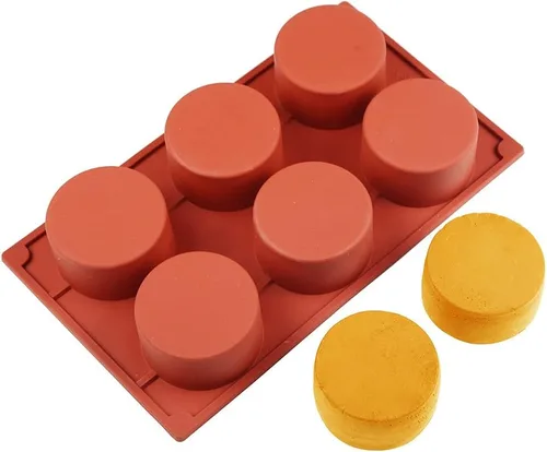Molde de silicona con forma de cilindro de 11/8/6 cavidades para hornear, postres, helados, mousse, herramientas de decoración de fondant (6