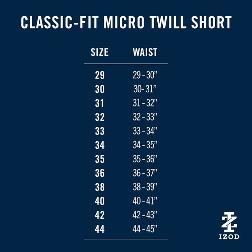 Miniatura 6 de IZOD Men's 9.5" Micro Twill Flat Front Golf Short