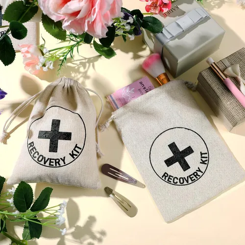 Miniatura 5 de Boao Paquete de 20 bolsas de regalo, decoraciones para despedida de soltero, despedidas de soltera con cordón, suministros de boda para despedida