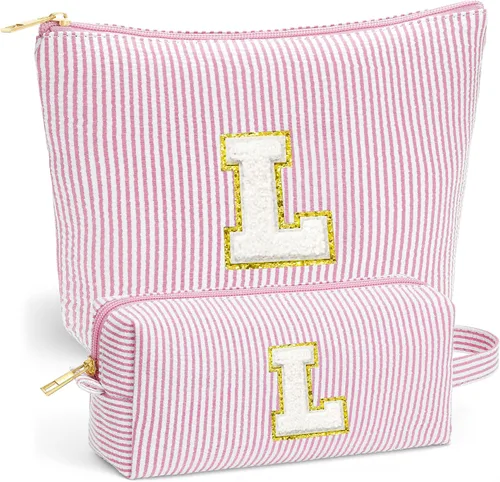 Miniatura 18 de Set de Bolsos de Maquillaje de Viaje - Bolso Inicial de Aseo de Viaje, Bolso de Cosméticos Portátil Bolso de Maquillaje de Viaje con Artículos Azul
