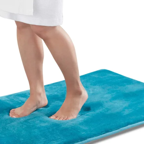 Miniatura 21 de Alfombra de Baño de Espuma Viscoelástica Antideslizante Absorbente Súper Acogedora de Terciopelo para Baño (17 pulgadas X 24 pulgadas, Autumn Glaze)