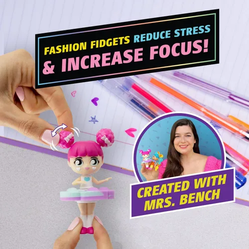 Miniatura 3 de Fashion Fidgets - Juguetes sensoriales para ansiedad – Paquete de 2 juguetes antiestrés para presionar – Alivio de la ansiedad y el estrés para niños