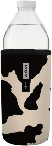 Miniatura 178 de Sok It BotlSok Funda para botella de agua con cubierta de neopreno aislante (Floral abstracto, se ajusta a CamelBak o Nalgene de 12 onzas)