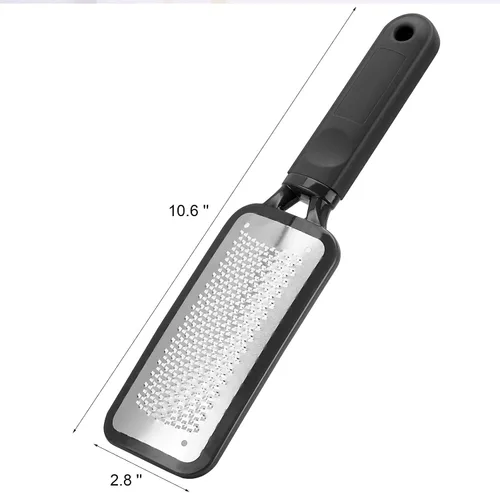 Miniatura 3 de Limpiedor de Pies Limas de Pies Removedor de Callos Negro Rallador de Talón Removedor de Piel Muerta Raspador de Talón de Acero Inoxidable