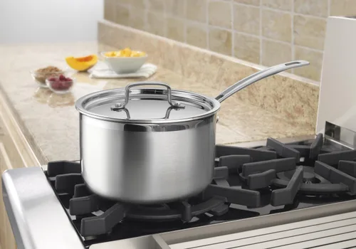 Miniatura 5 de Cuisinart MCP-12N Multiclad Pro - Juego de utensilios de cocina de acero inoxidable (12 piezas) y cacerola MCP194-20N MultiClad Pro de 4 cuartos