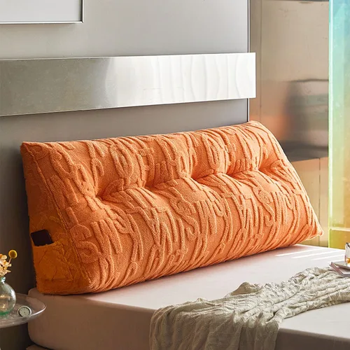 Miniatura 8 de Almohada triangular para cabecero grande para cama de lectura, respaldo de cuña para cabecero, cojín de apoyo para sofá cama con funda extraíble