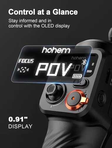 Miniatura 9 de Estabilizador de cardán iSteady M6 Kit Hohem para smartphone, cardán de teléfono de 3 ejes con seguimiento AI, luz de relleno magnética