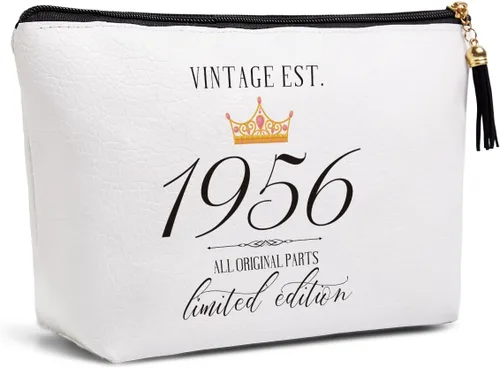 Miniatura 6 de 16, 30, 40, 50, 60, 70, 80, regalo de cumpleaños para mujeres, mejor amiga, abuela, mamá, hermana, tía, bolsa de cosméticos de viaje, Desde 1976
