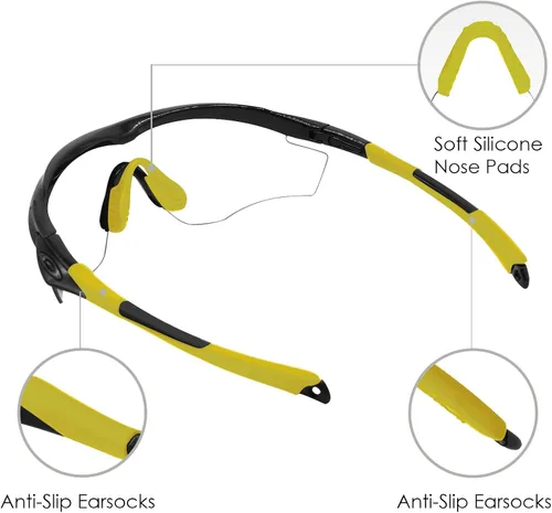 Miniatura 5 de BLAZERBUCK Kits de calcetines de repuesto para gafas de sol Oakley M2 Frame XL