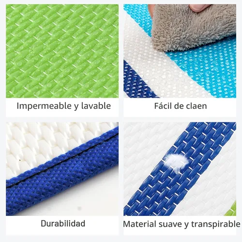 Miniatura 6 de Alfombra de plástico para patio al aire libre impermeable – Alfombras para exteriores para cámper, caravana, porche, cubierta, alfombra de área