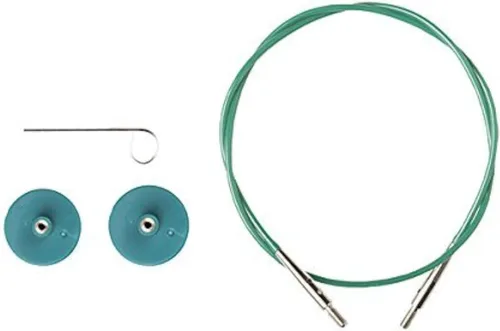 Miniatura 6 de Knit Picks Options Cable de aguja circular intercambiable para tejer - 16" Verde