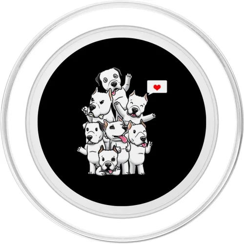 Miniatura 2 de Funny Dogo Argentino Dog PopSockets MagSafe PopGrip for iPhone