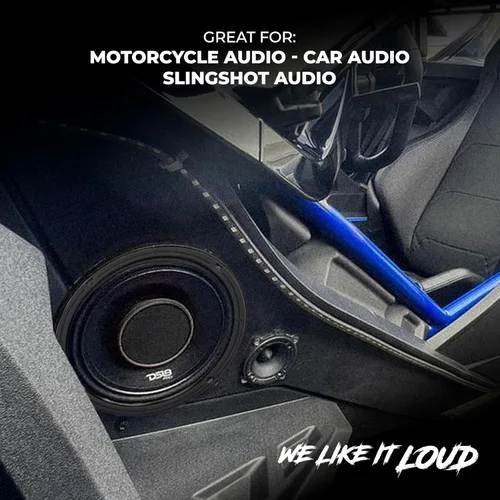 Miniatura 3 de DS18 PRO-HY8.4B - Altavoz híbrido de audio para automóvil de rango medio de 8" con controlador de compresión integrado de bocina de 1" VC, 500W máx.