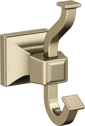 Miniatura 48 de Amerock BH36020G10 Gancho único para bata de níquel cepillado Soporte de toalla de 4-1/4 pulg. (108 mm) de longitud Mulholland Gancho
